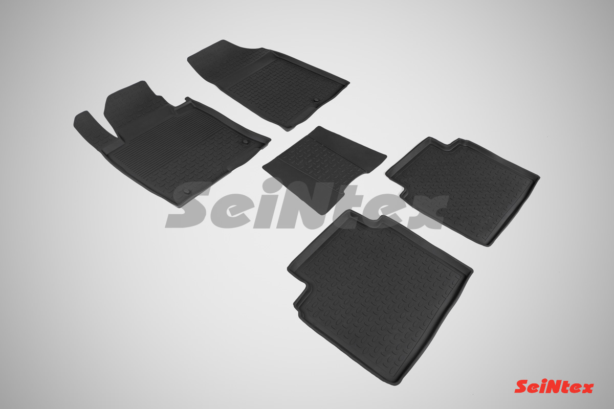 Резиновые коврики салона Высокий борт "Seintex" KIA Optima IV 2015- / Sonata VII (LF) 2014-