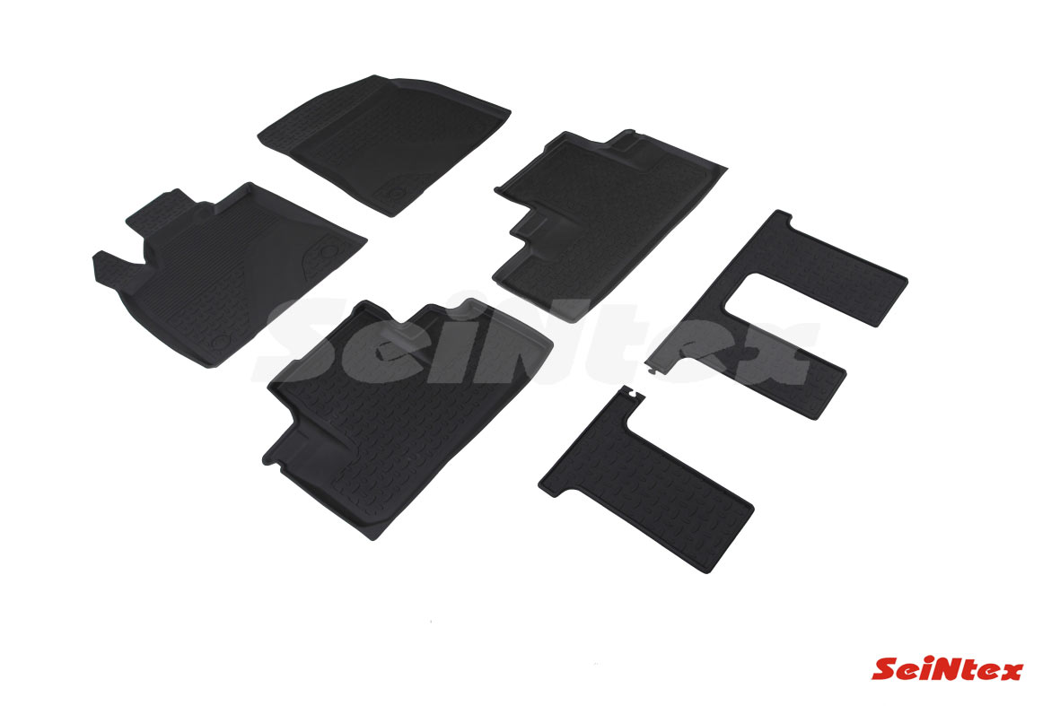Резиновые коврики салона Высокий борт "Seintex" Lexus RX IV, 7 мест Long 2015-