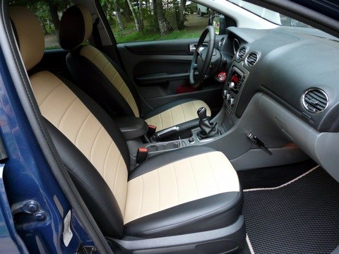 Авточехлы Hyundai Solaris I / Kia Rio 3 Sd, спинка заднего сидения 40/60, 2010-2017 "Saturn"