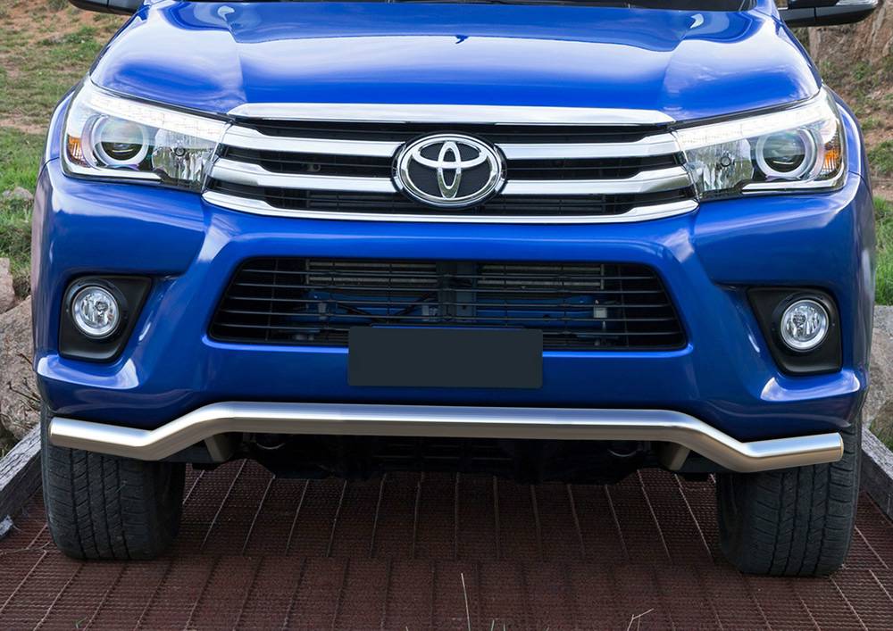 Защита переднего бампера d57 волна (кроме Exclusive) Toyota Hilux 2015-