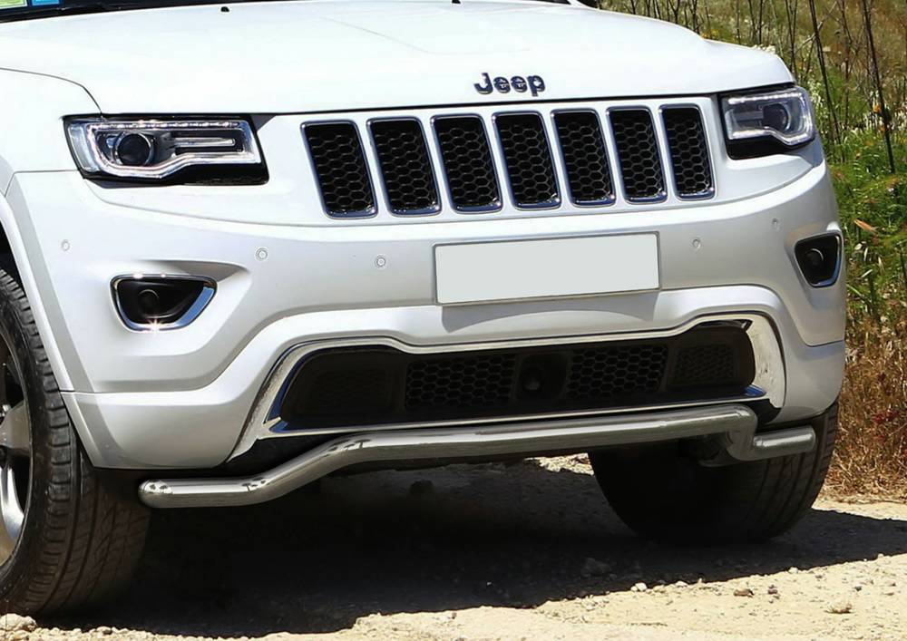 Защита переднего бампера d57 волна Jeep Grand Cherokee 2013-