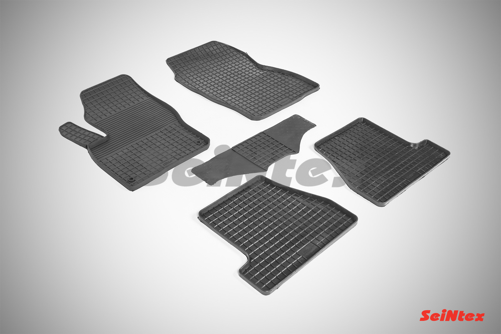 Резиновые коврики салона Сетка "Seintex" Ford Focus III 2011-2015