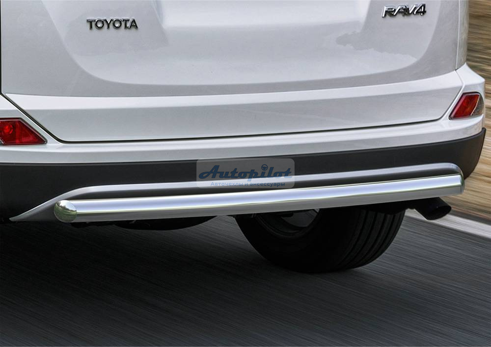 Защита заднего бампера d57 Toyota Rav 4 2015-