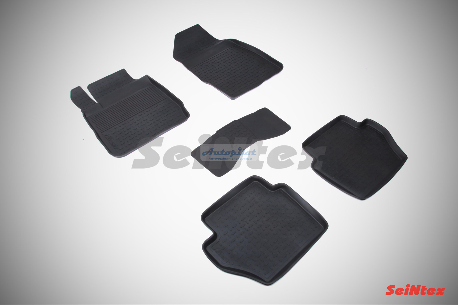 Резиновые коврики салона Высокий борт "Seintex" Ford Fiesta 2008-2014