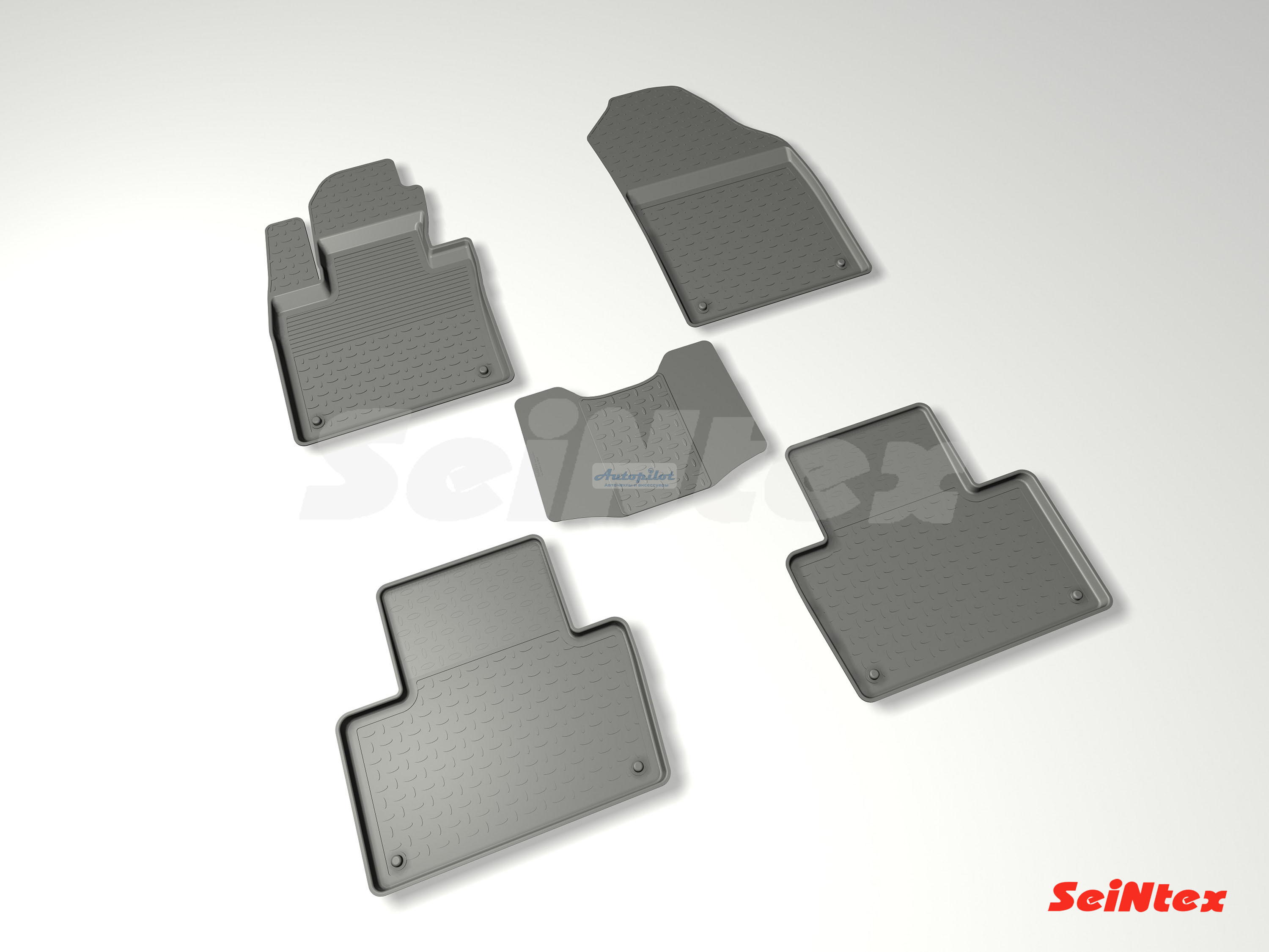 Резиновые коврики салона Высокий борт "Seintex" Volvo XC 90 2014-