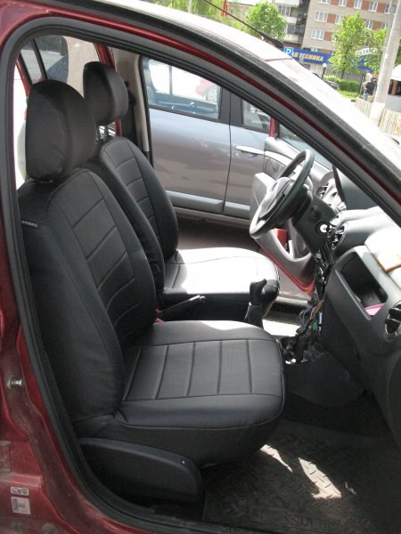 Авточехлы Renault Duster / Nissan Terrano III 40/60 с подушками в передних сидениях 2011-2015 "Saturn"