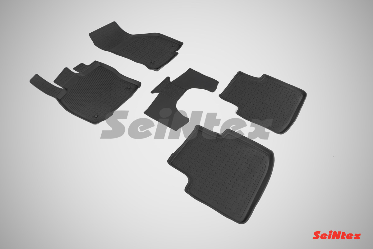Резиновые коврики салона Высокий борт "Seintex" Skoda Superb III 2015-