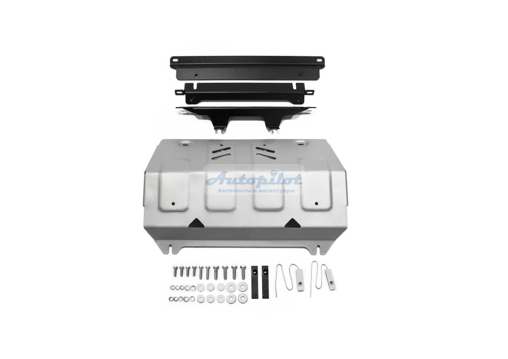 Защита радиатора Алюминий, 4 мм, Fiat Fullback, V - 2.4d 2016-