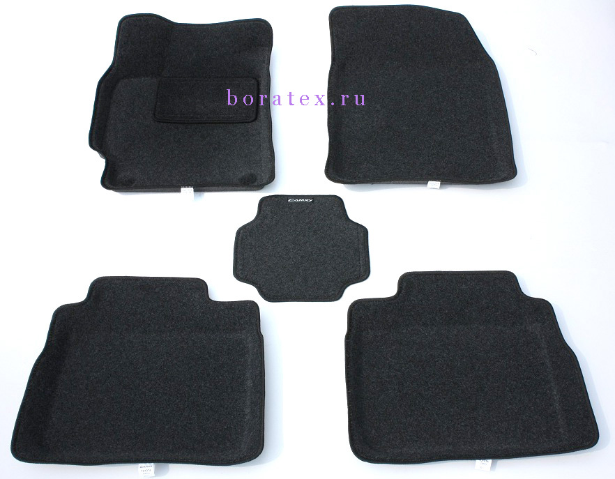Ворсовые 3D коврики салона "Boratex" Toyota Camry V 50 2012-