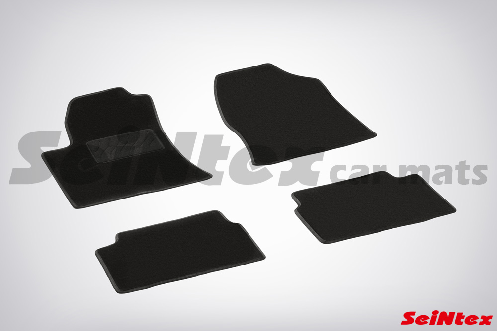 Ворсовые LUX коврики салона "Seintex", Toyota Avensis 2003-2009
