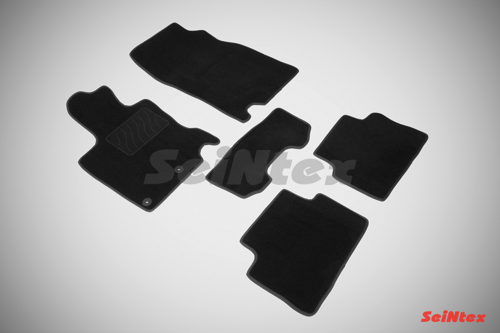 Ворсовые LUX коврики салона "Seintex", Nissan Qashqai (Японская) 2014-