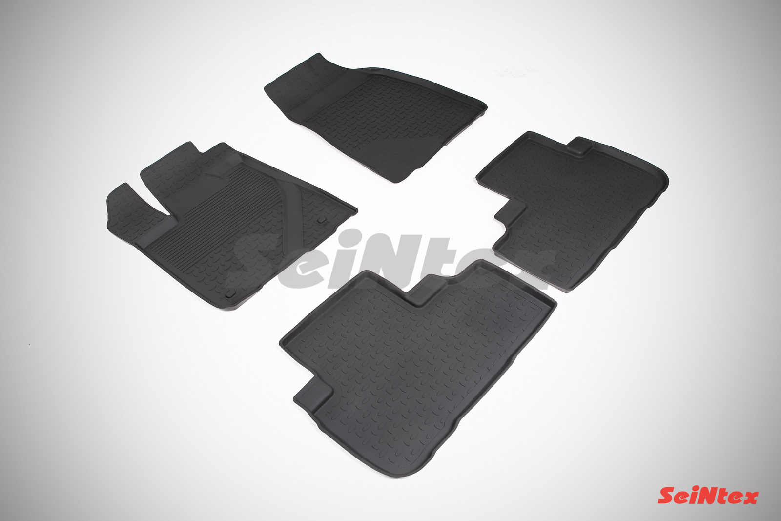 Резиновые коврики салона Высокий борт "Seintex" Toyota Highlander (3 ряда) III 2013-