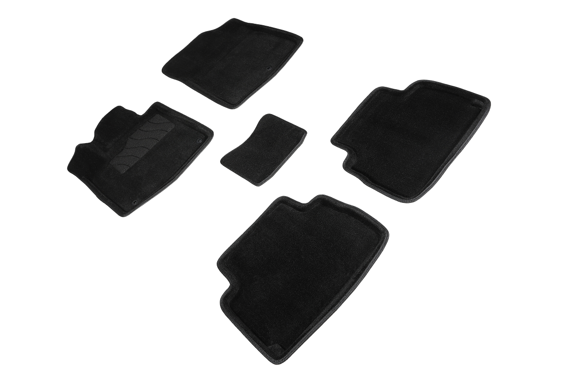 Ворсовые 3D коврики салона "Seintex", Hyundai Santa Fe IV (5Мест) Рестайлинг 2021-