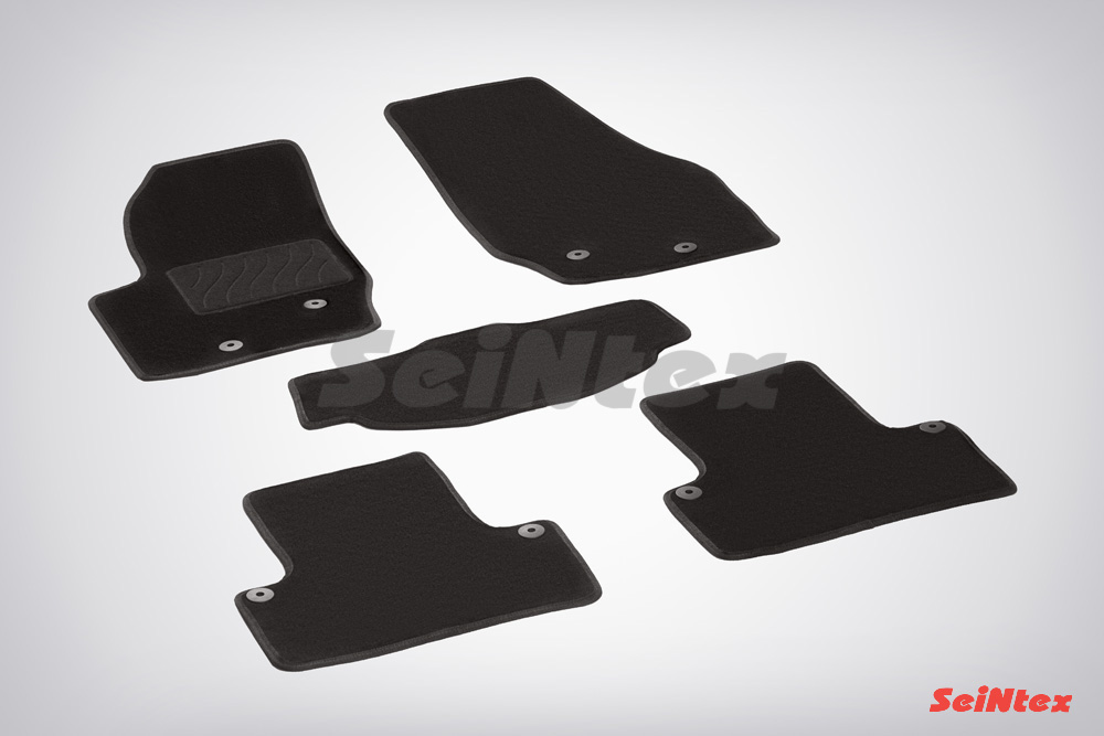 Ворсовые LUX коврики салона "Seintex", Volvo XC 90 2002-2014