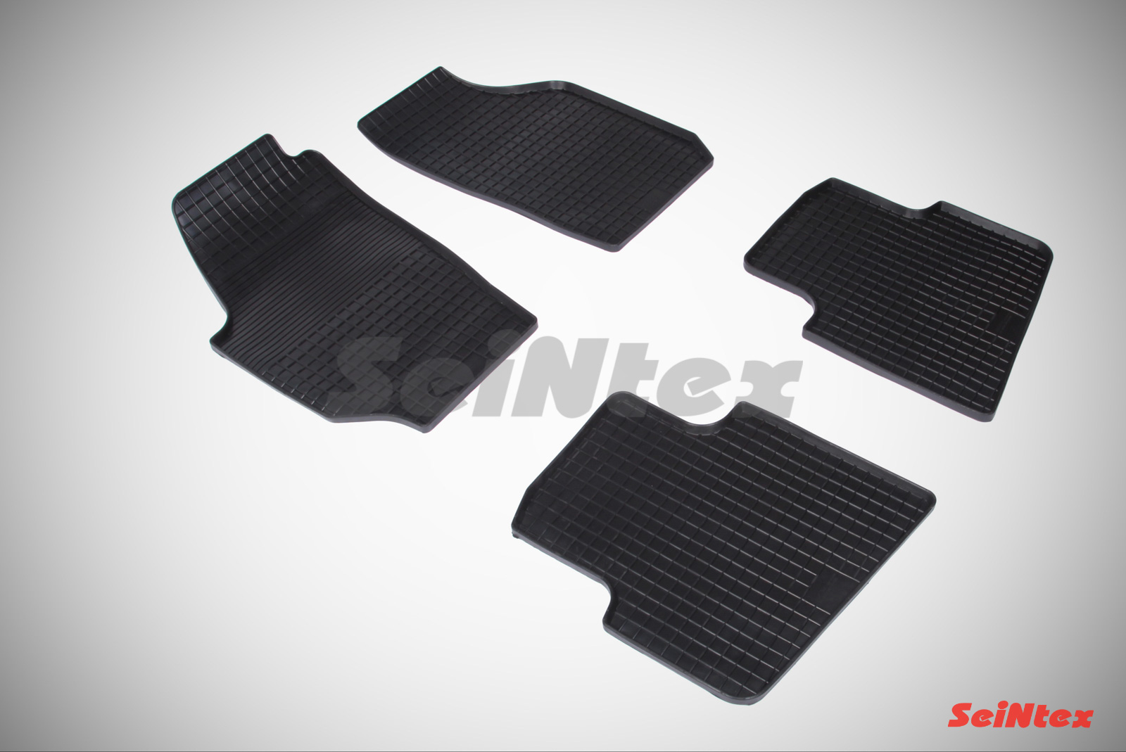Резиновые коврики салона Сетка "Seintex", Skoda Roomster 2006-