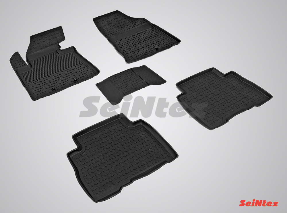 Резиновые коврики салона Высокий борт "Seintex" KIA Sorento 2012-2015
