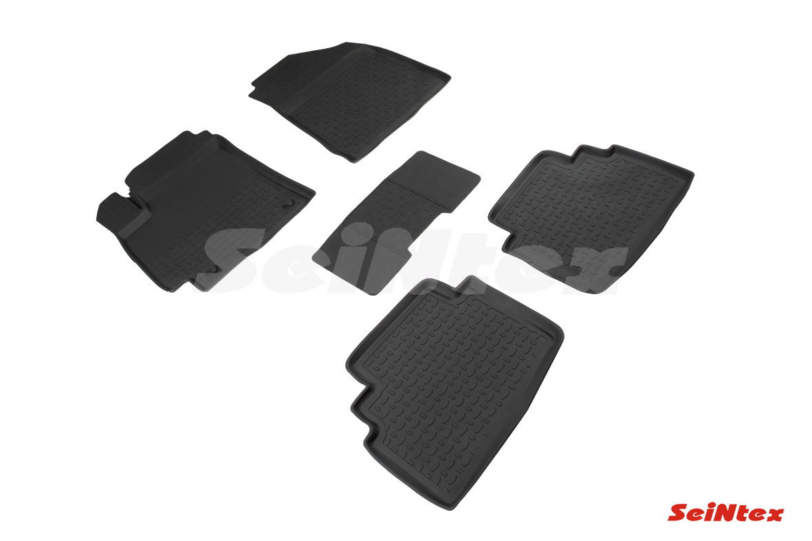 Резиновые коврики салона Высокий борт "Seintex" KIA Seltos 2020-