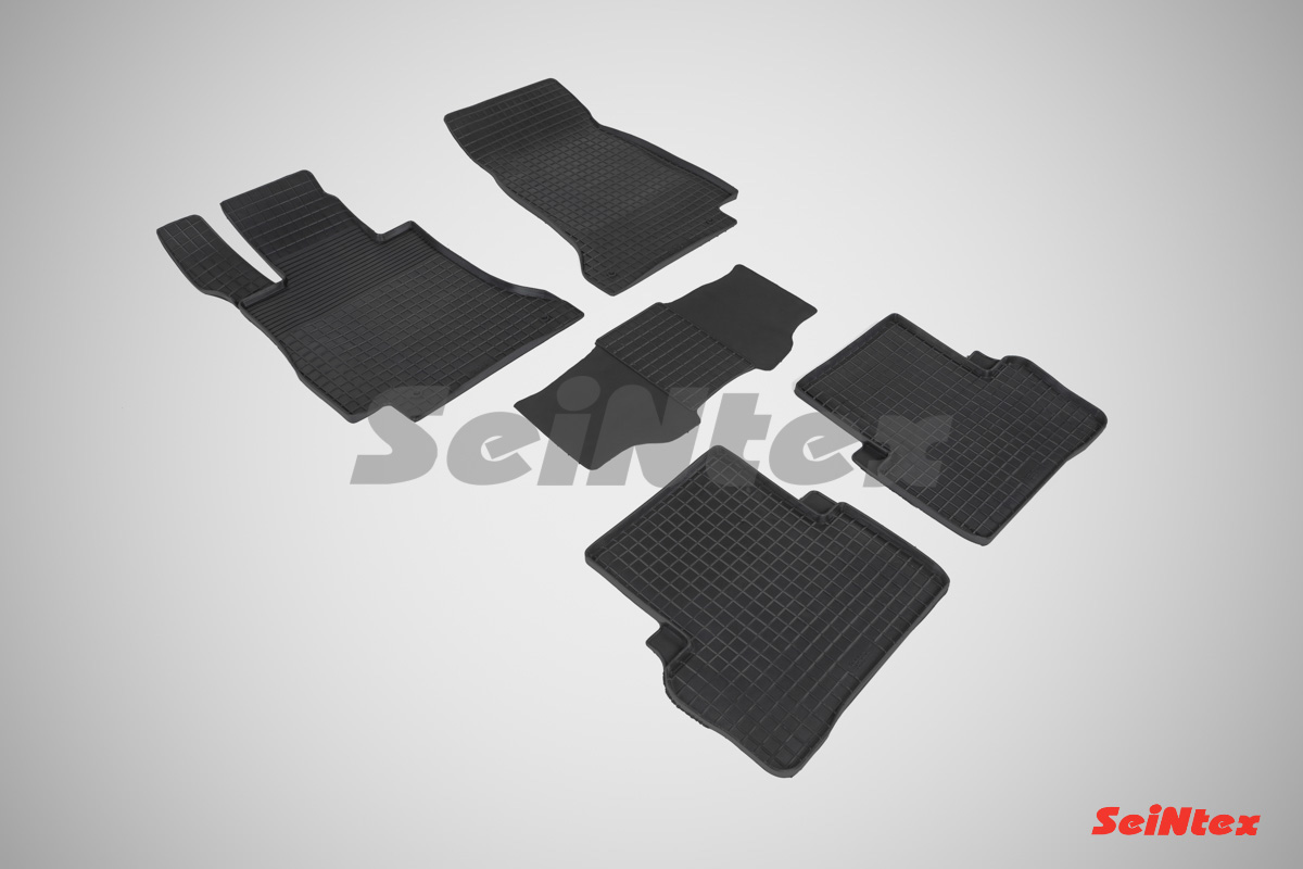 Резиновые коврики салона Сетка "Seintex", Mercedes E Class W213 2016-