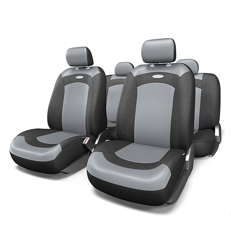 Авточехлы EXTREME, велюр/сетка AIR MESH, 8 предм., 3 молнии 