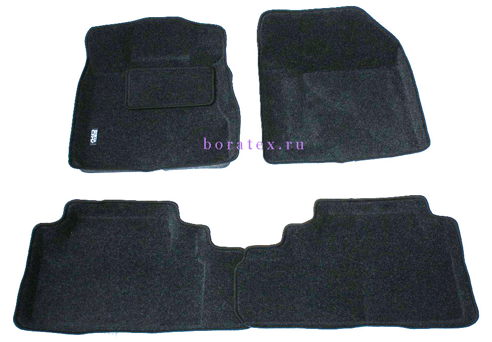 Ворсовые 3D коврики салона "Boratex" Honda CR-V III 2006-2012