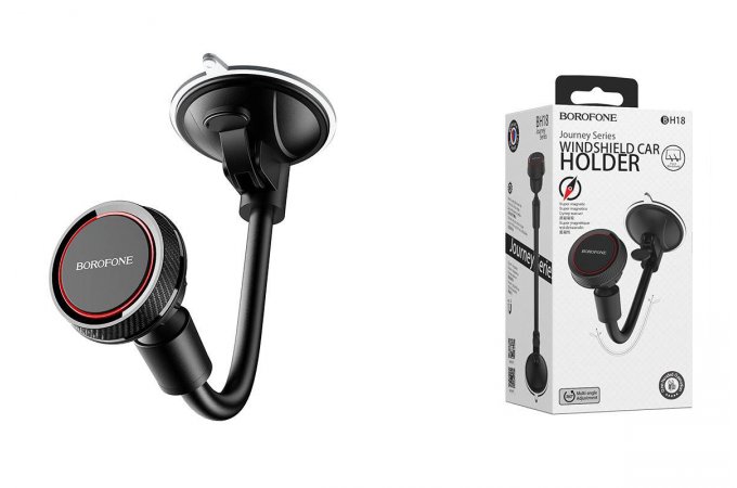Держатель телефона магнитный BOROFONE BH18 с креплением на стекло