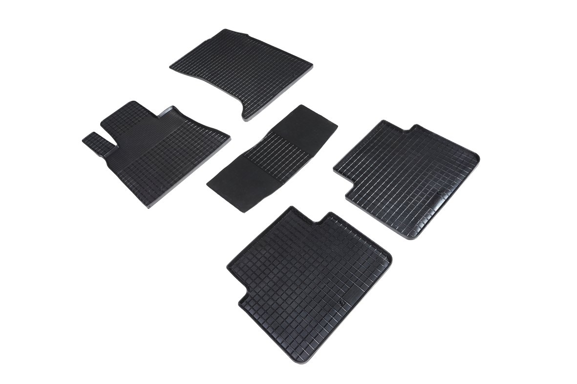 Резиновые коврики салона Сетка "Seintex", Hyundai Genesis G80 2017-