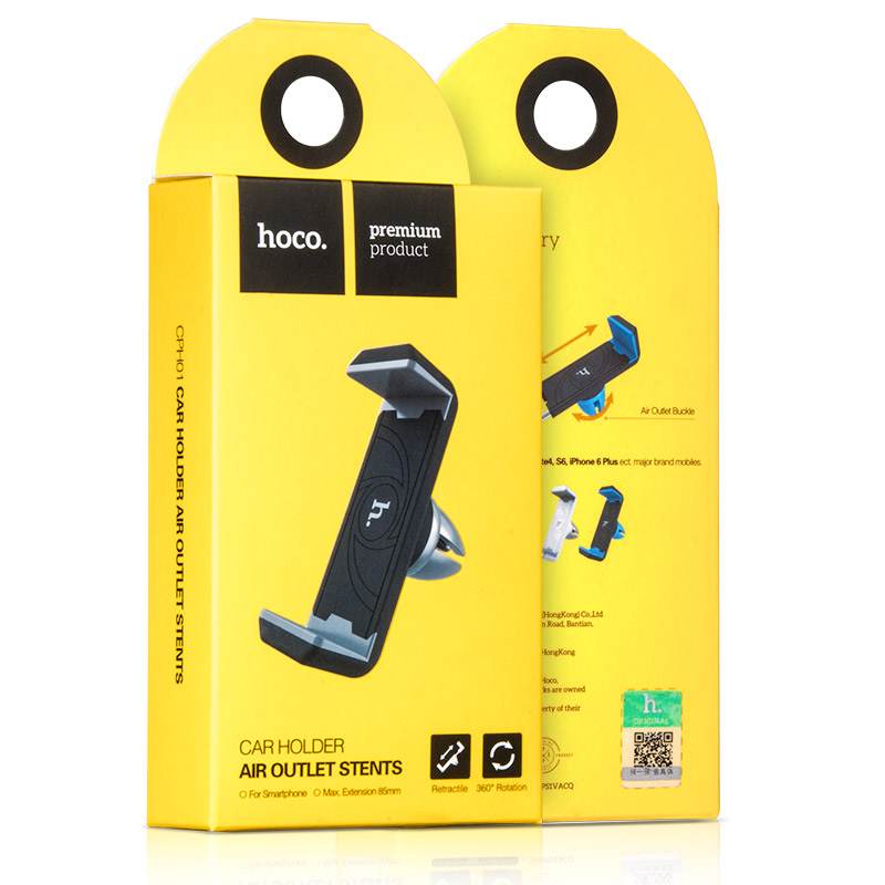 Держатель телефона HOCO CPH01 Mobile Holder for car outlet в решетку воздуховода