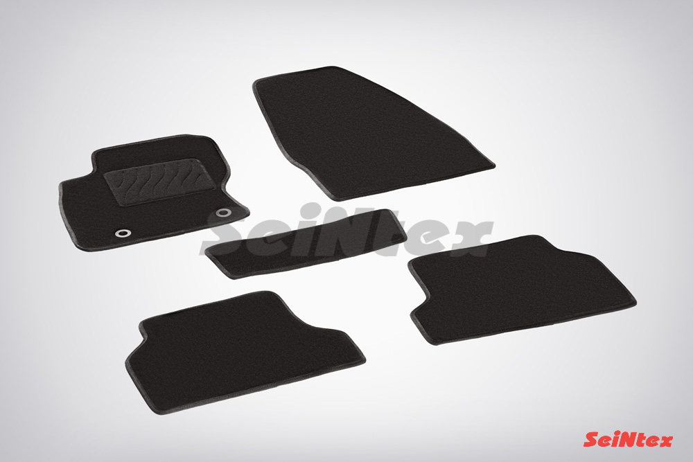 Ворсовые LUX коврики салона "Seintex", Ford Focus II 2004-2011