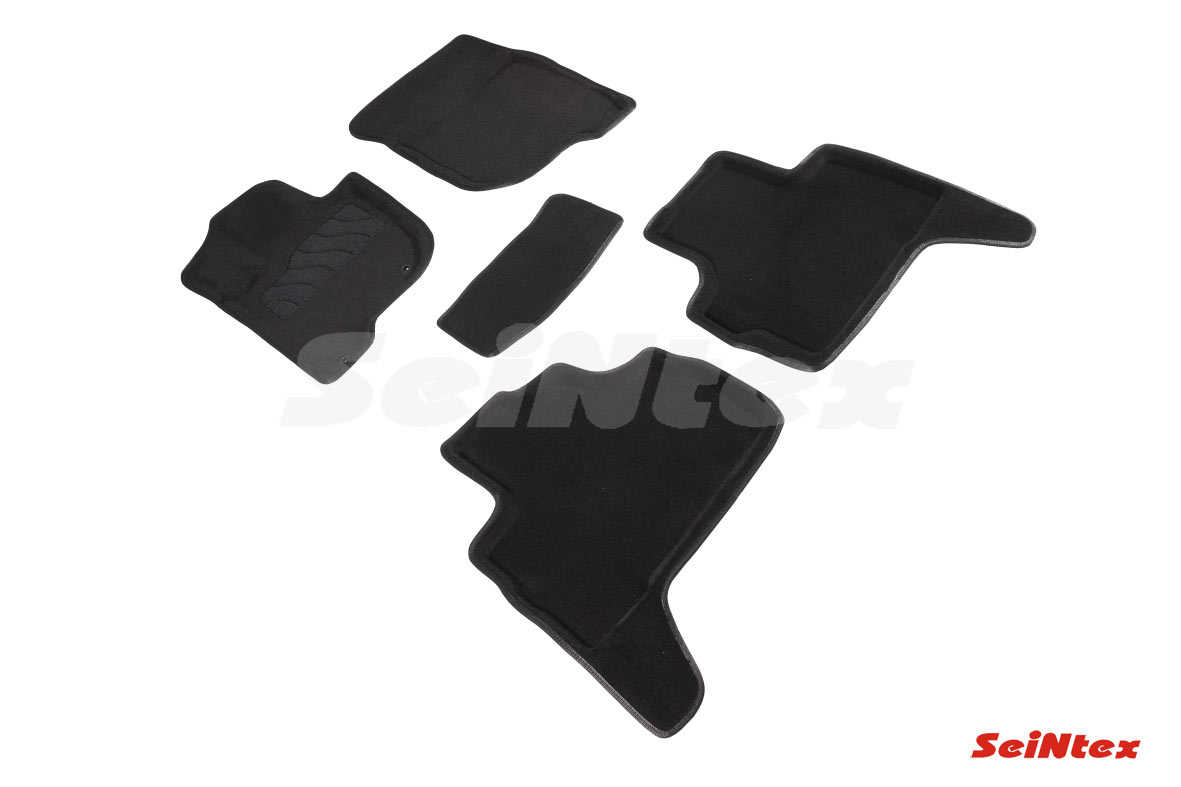 Ворсовые 3D коврики салона "Seintex", Mitsubishi Pajero Sport lll 2015-