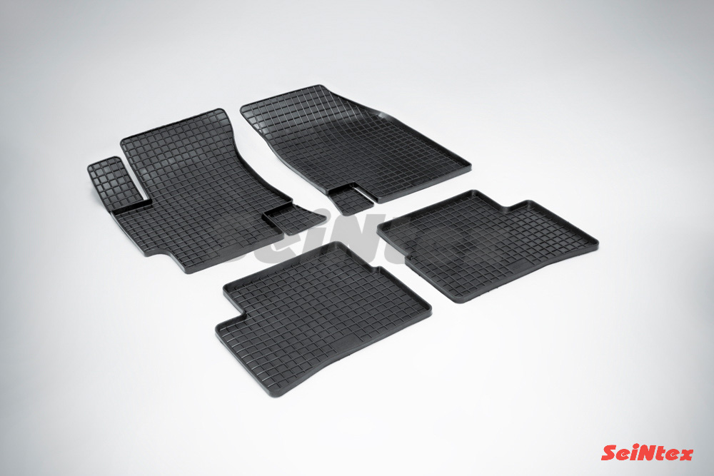 Резиновые коврики салона Сетка "Seintex", KIA Rio II 2005-2011
