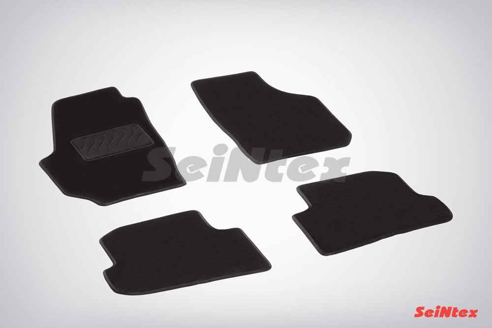 Ворсовые LUX коврики салона "Seintex", Skoda Roomster 2006-