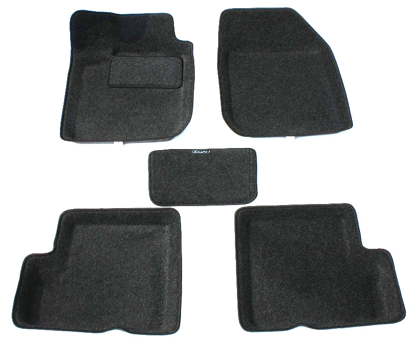 Ворсовые 3D коврики салона "Boratex" Nissan Terrano III 2012-