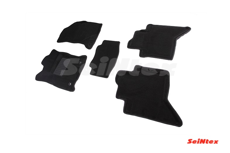 Ворсовые 3D коврики салона "Seintex" Toyota Hilux VIII 2015-