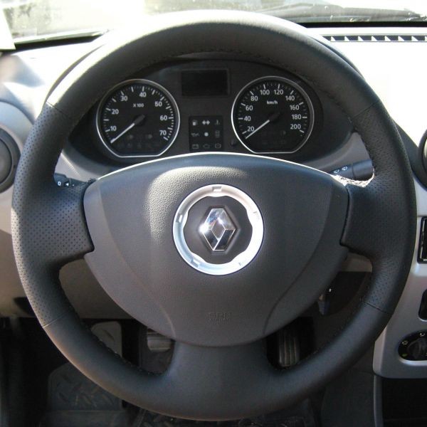 Кожаная оплетка Renault Logan I 2009-2014 / Sandero I 2008-2014 / Renault Clio II (Symbol) 2001-2013 / Almera III 2012-2018 / Lada Largus 2012-2021