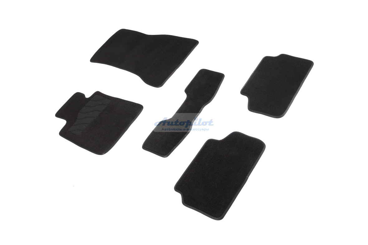 Ворсовые LUX коврики салона "Seintex", BMW 5 G-30 4WD 2017-