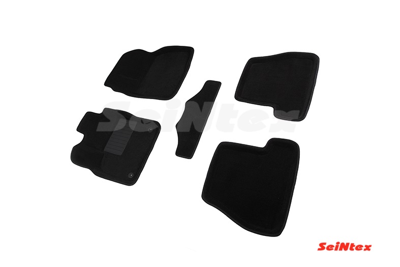 Ворсовые 3D коврики салона "Seintex", Ford Focus lll Мкпп 2011-2015