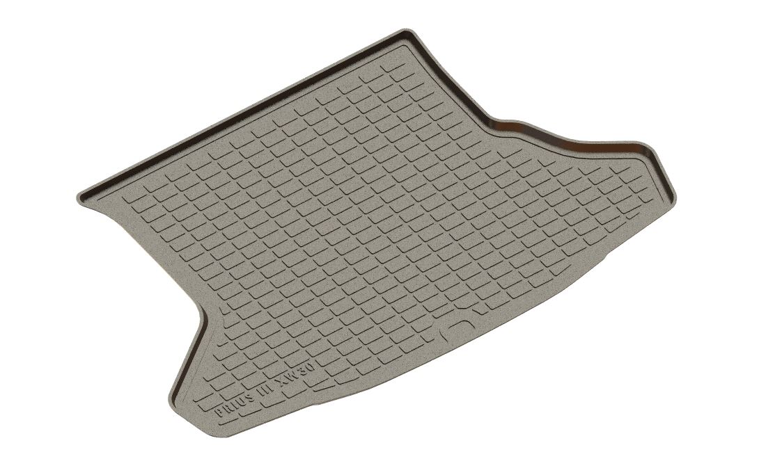 Полиуретановый коврик багажника "Seintex" Toyota Prius lll (Xw30) Rest 2011-2015
