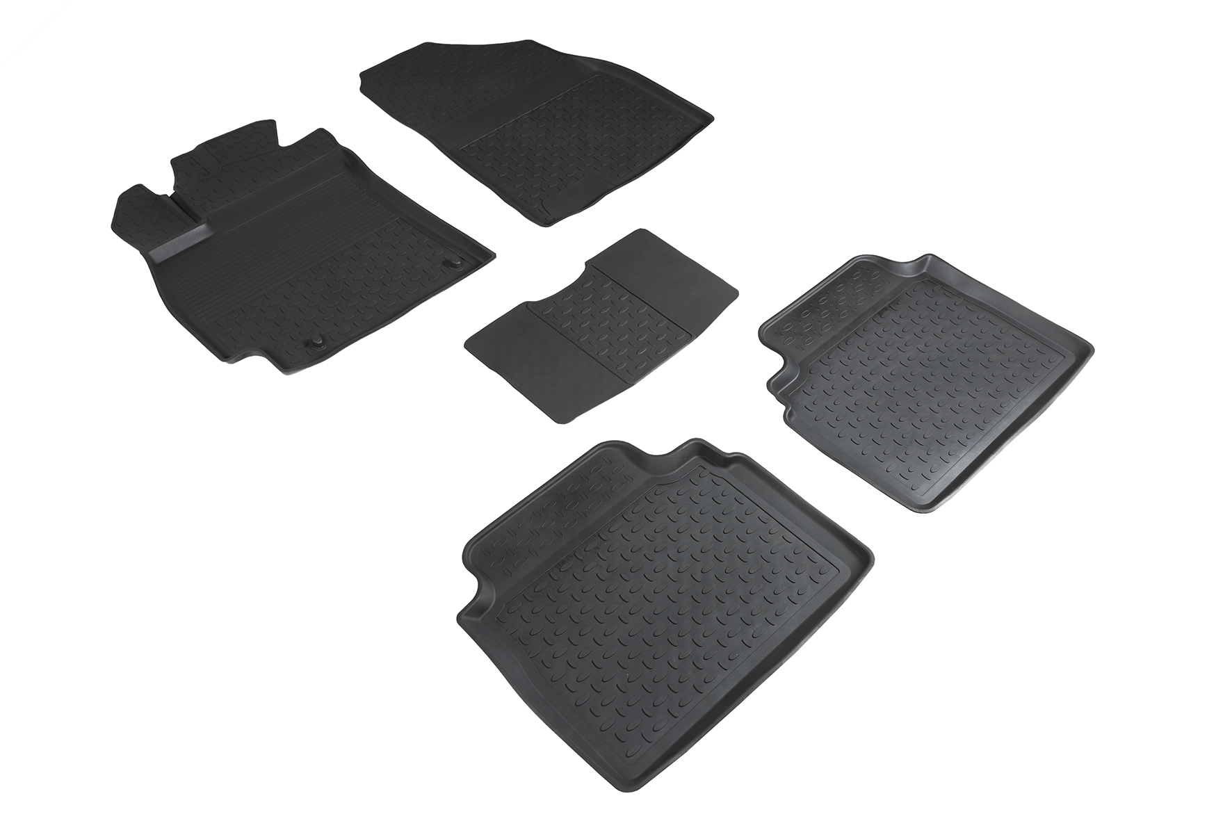 Резиновые коврики салона, Высокий борт "Seintex", Hyundai Elantra, VII 2020-