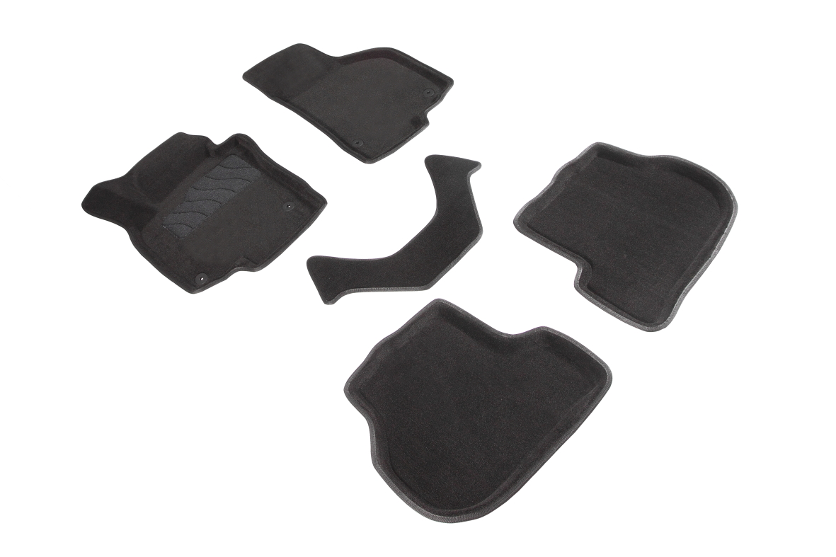 Ворсовые 3D коврики салона "Seintex", Skoda Octavia A5 2008- / VW Jetta V / Golf V / VI 2005-2012