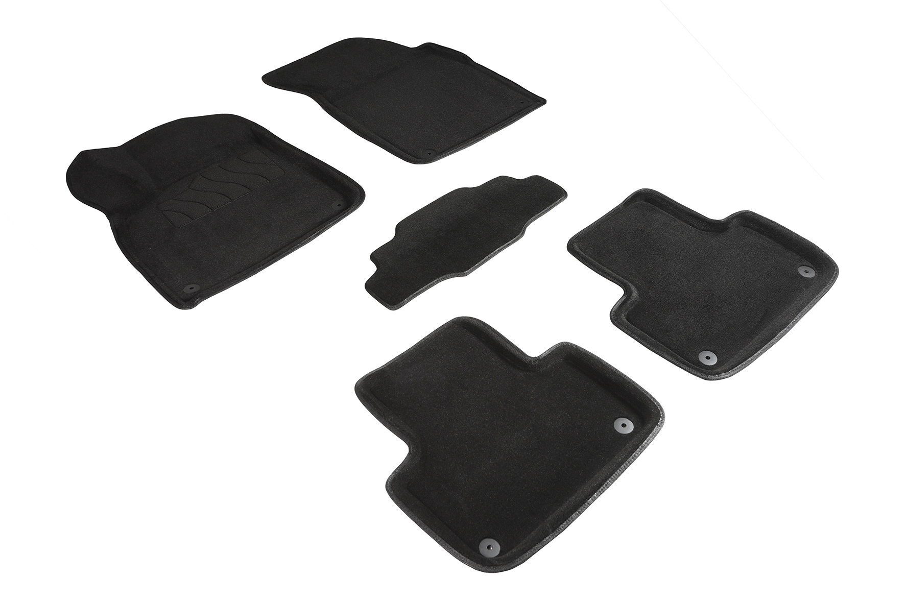 Ворсовые 3D коврики салона "Seintex", Audi Q7 ll Rest. 2019-