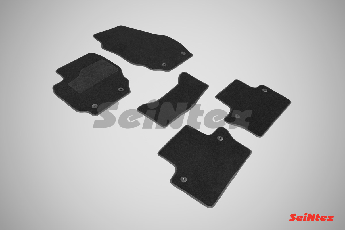 Ворсовые LUX коврики салона "Seintex", Volvo XC 70 2007-2013