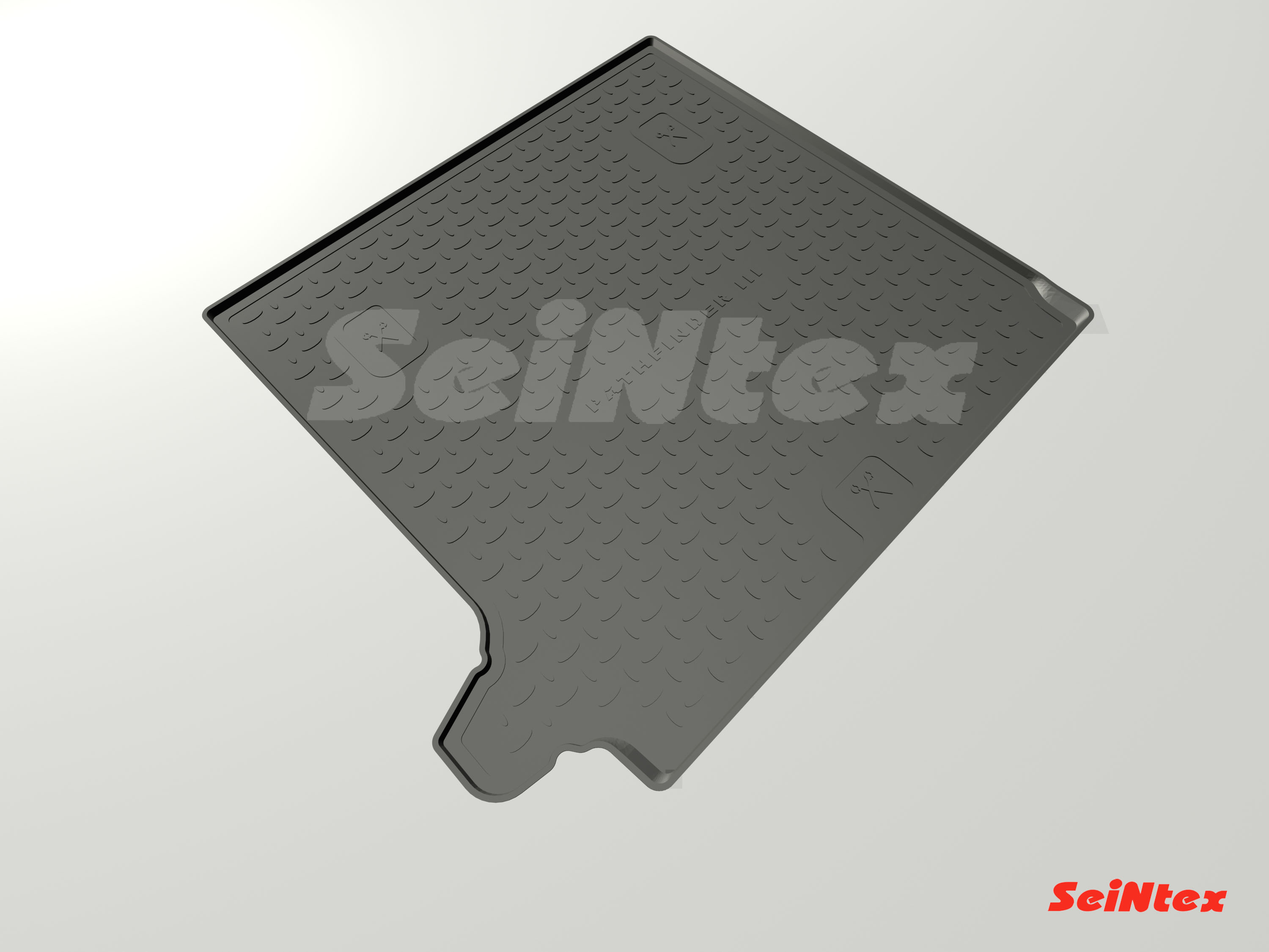 Полиуретановый коврик багажника "Seintex" Nissan Pathfinder III 7 мест 2004-2014