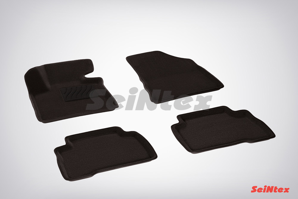 Ворсовые 3D коврики салона "Seintex", Kia Sorento ll Rest 2012-2015