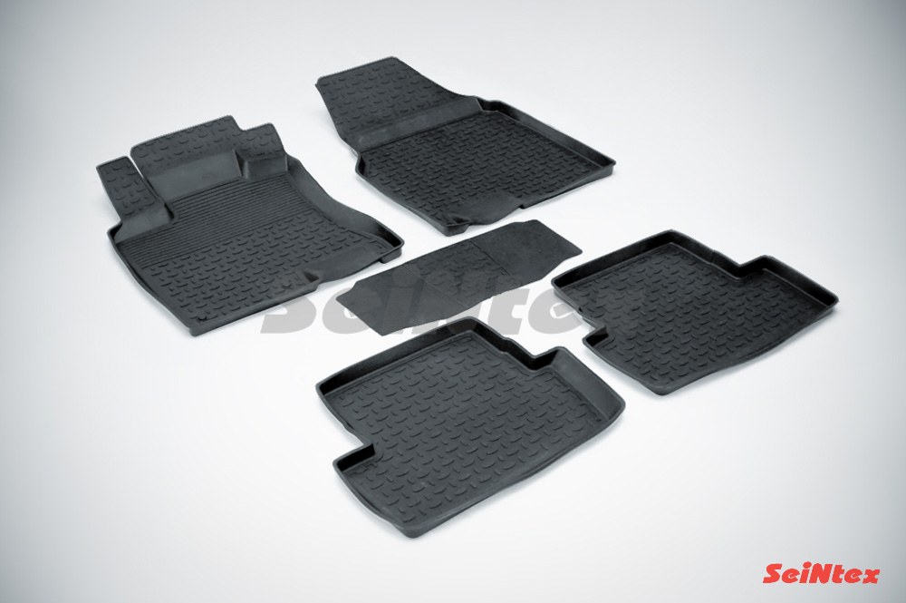 Резиновые коврики салона Высокий борт "Seintex" Nissan Qashqai 2007-2014