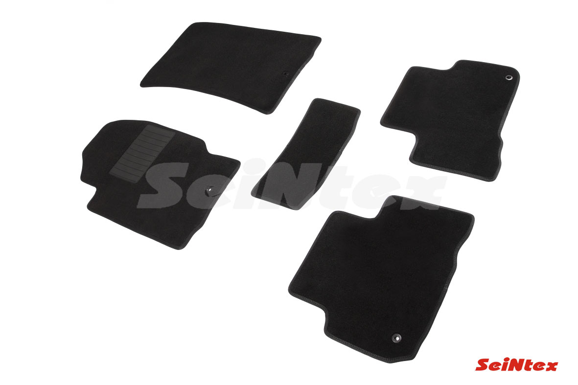 Ворсовые LUX коврики салона "Seintex", Ssang Yong Rexton lll 2012-2017