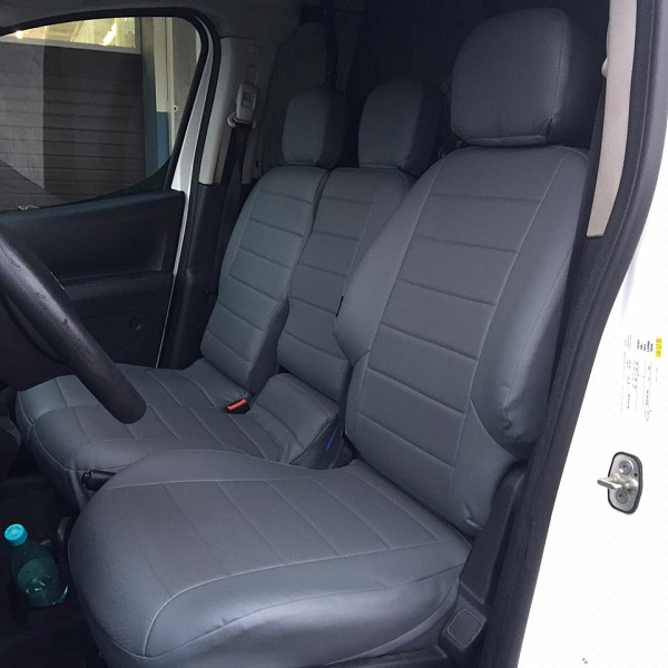 Авточехлы Citroen Berlingo, 2 поколение / Peugeot Partner, 2 поколение, Tepee, 3 Места, 2009-2018, "Автопилот"