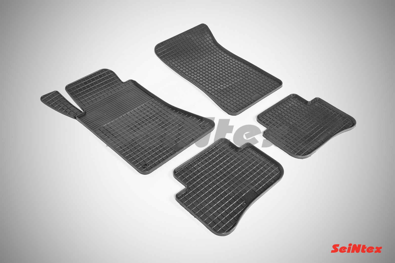 Резиновые коврики салона Сетка "Seintex", Mercedes C Сlass W204 4Matic 2006-