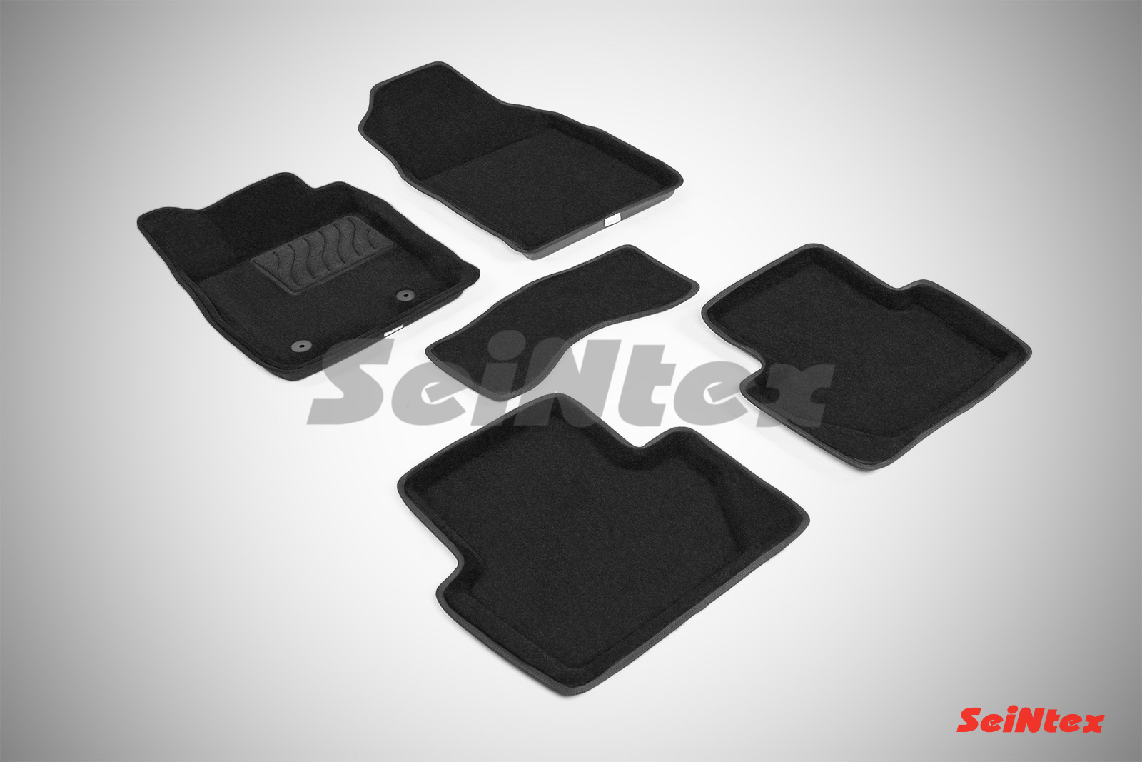 Ворсовые 3D коврики салона "Seintex", Ford Ecosport 2014-2017