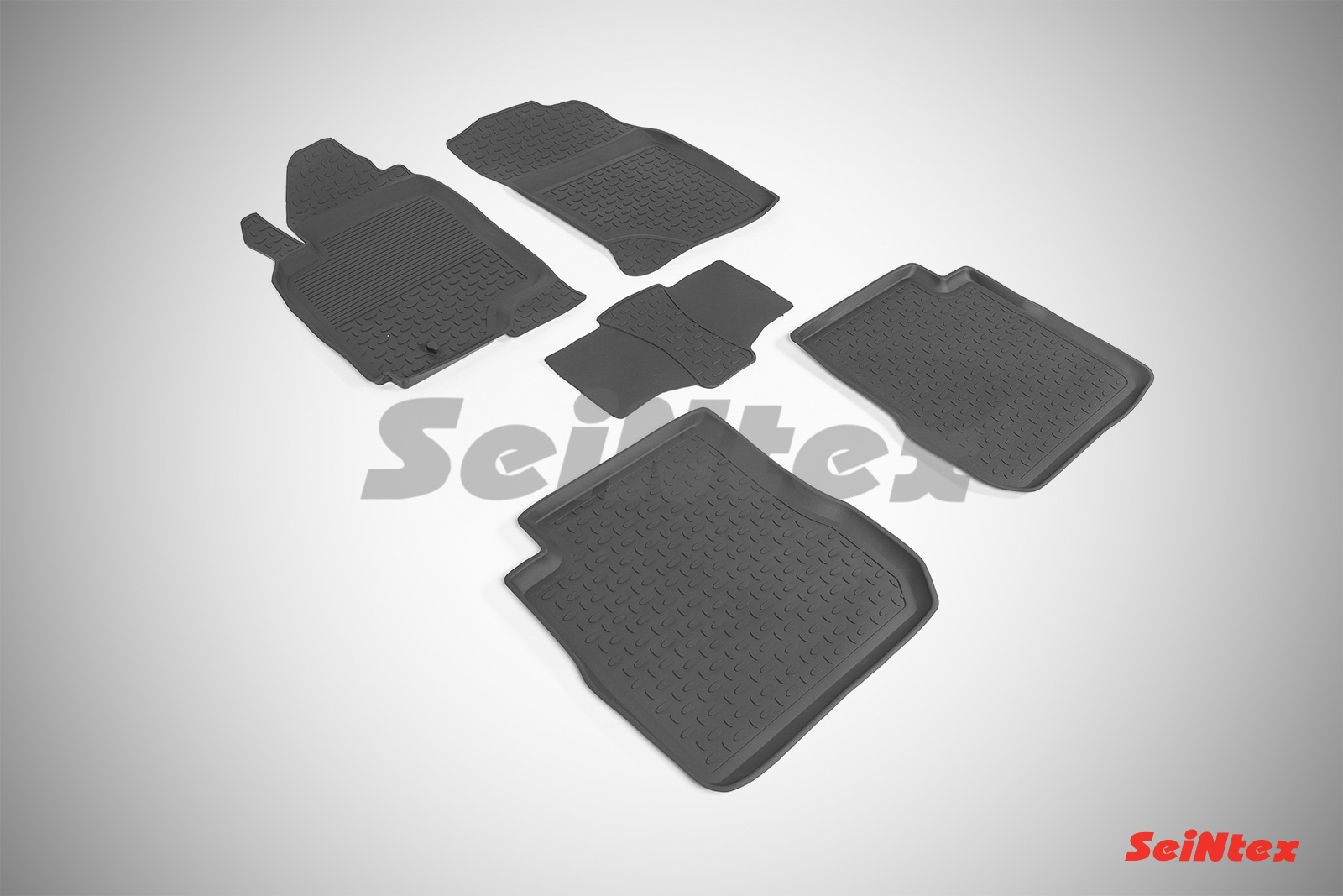 Резиновые коврики салона Высокий борт "Seintex" Mitsubishi Outlander 2003-2008