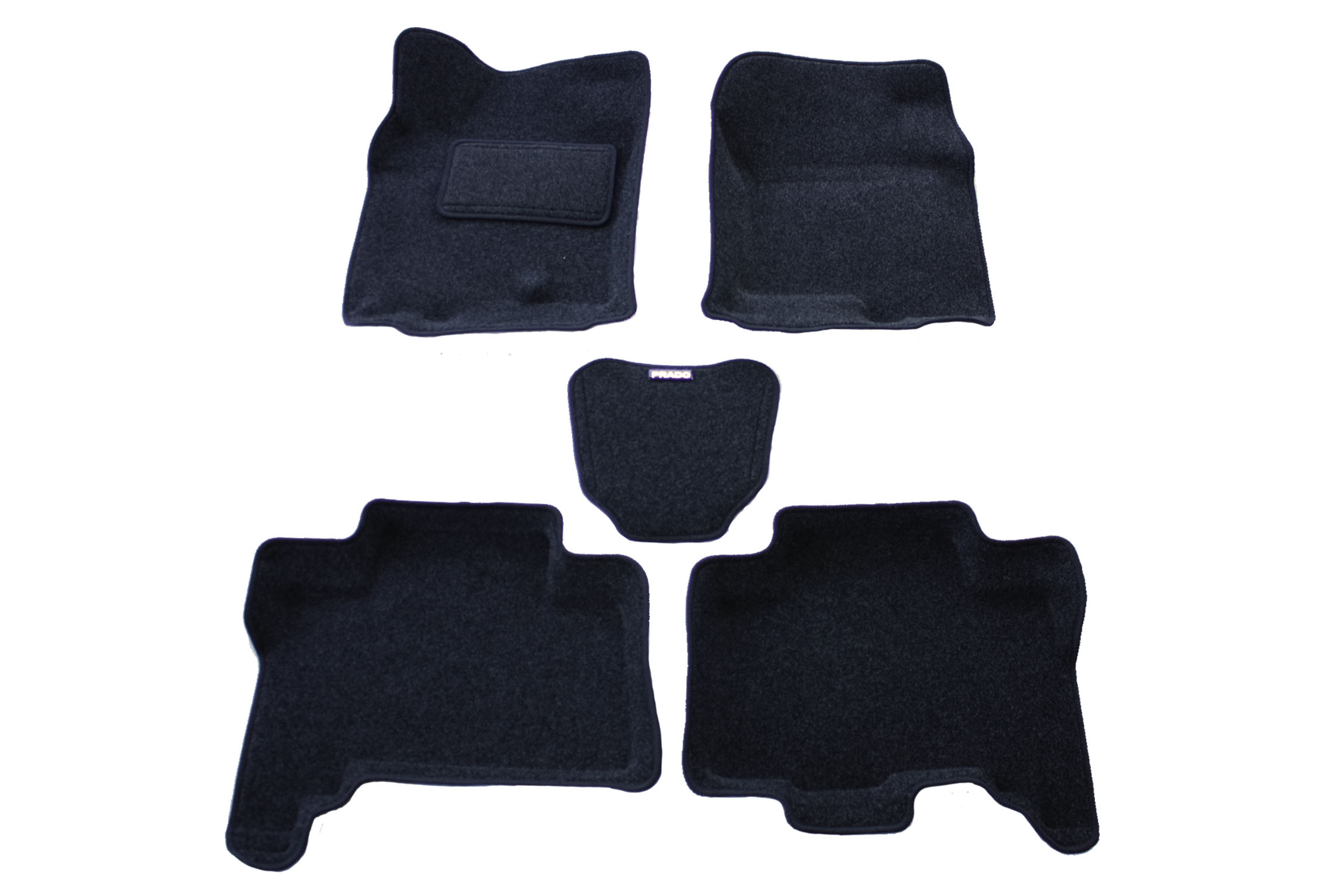 Ворсовые 3D коврики салона "Boratex" Toyota Land Cruiser Prado 150 5 мест 2017-